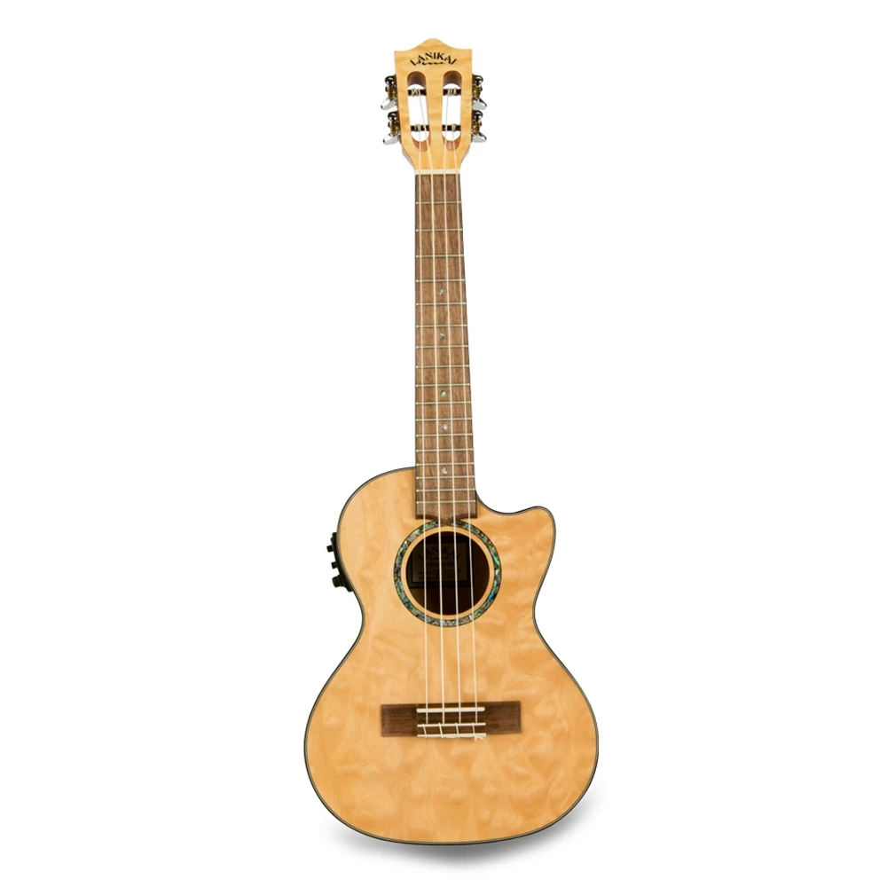 Lanikai QM-NACET Acoustic Electric Tenor Uke Ukelele W/ Foam Case, Quilt Maple 3 Lanikai QM-NACET Acoustic Electric Tenor Uke Ukelele W/ Foam Case, Quilt Maple