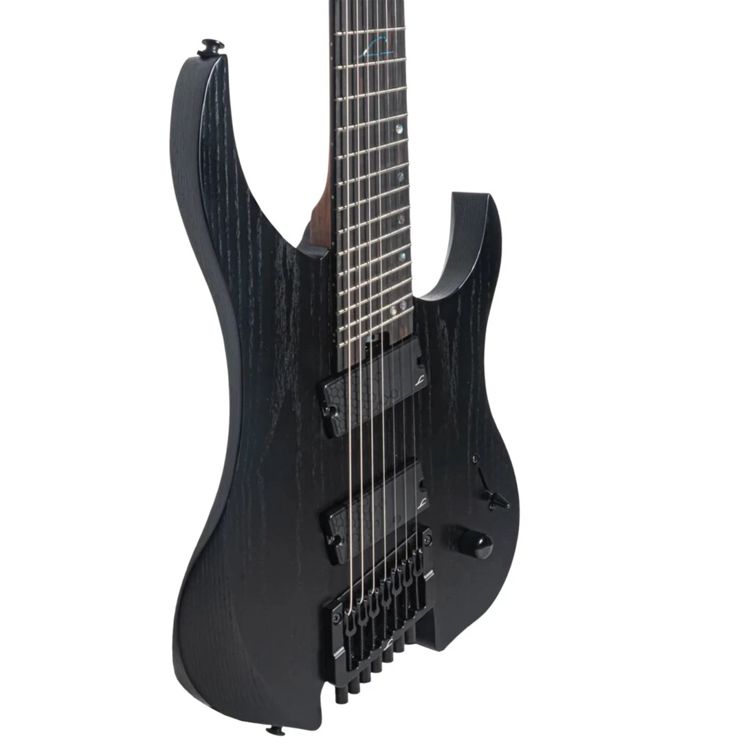 Legator Ghost G7FP 7-String Headless Multi-Scale Guitar, Ebony Fretboard, Stealth Black 4 Legator Ghost G7FP 7-String Headless Multi-Scale Guitar, Ebony Fretboard, Stealth Black - Image 2