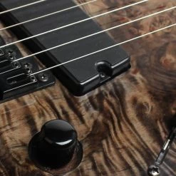 Legator Ninja 200-SE Fanned Fret 7-String Electric Guitar - Charcoal Burl -Musical Instrument Shop lgtr nrf7 200 chbrl 7