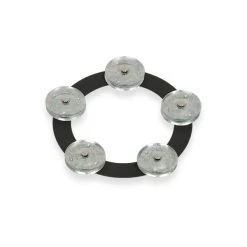 LP Latin Percussion LP3806BGA 6" Tambo-Ring, Black Sand With Galvanized Steel Jingles