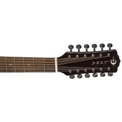 Luna Guitars Art Vintage Dreadnought Acoustic Electric Cutaway Guitar Solid Top, Distressed Vintage Brownburst -Musical Instrument Shop luna art vdce 12 5