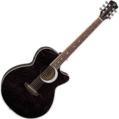 Luna Fauna Series Eclipse Cutaway Acoustic-Electric Guitar Transparent Midnight 3 Luna Fauna Series Eclipse Cutaway Acoustic-Electric Guitar Transparent Midnight