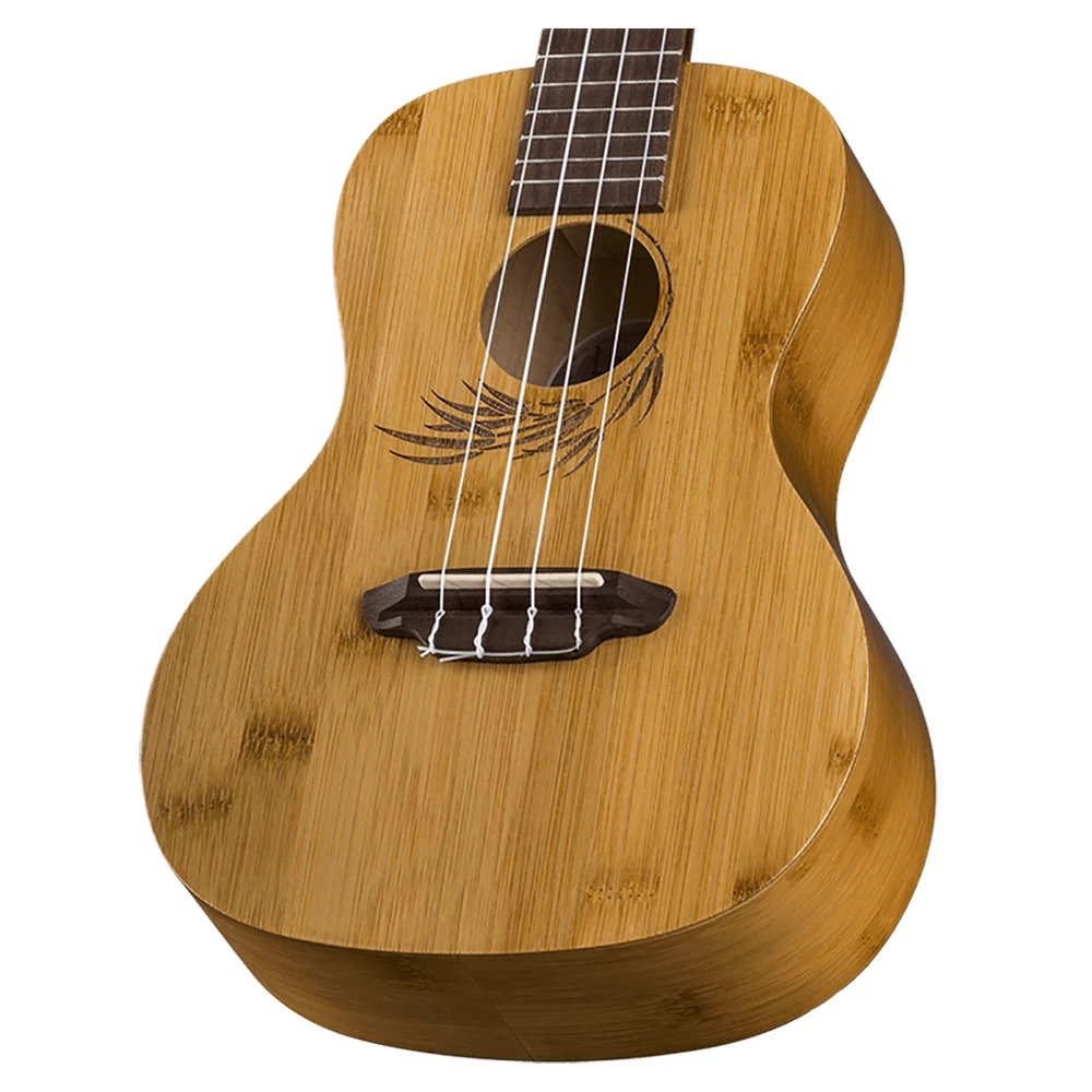 Luna Uke Bamboo C Concert, Walnut Fretboard, Satin Natural W/ Gigbag 4 Luna Uke Bamboo C Concert, Walnut Fretboard, Satin Natural W/ Gigbag - Image 2