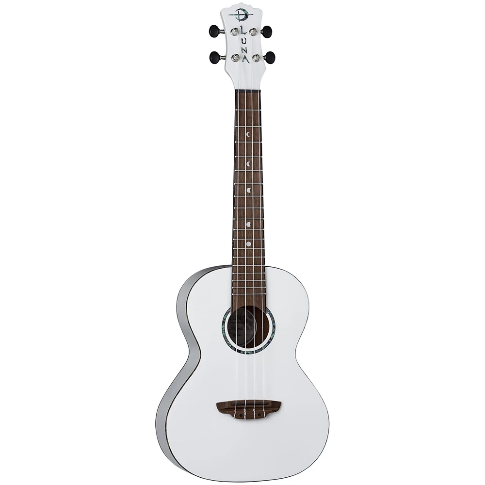 Luna Guitars UKE HAU T Uke Hau Snow White Tenor Ukulele W/ Gig Bag 4 Luna Guitars UKE HAU T Uke Hau Snow White Tenor Ukulele W/ Gig Bag - Image 2