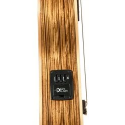 Luna UKE HTB ZEB High Tide Series Baritone Zebrawood Acoustic-Electric Ukulele With Gig Bag -Musical Instrument Shop luna uke htb zbr 3