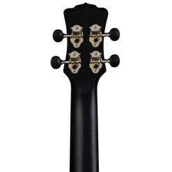 Luna UKE VMC BKS Uke Vintage Mahogany Concert Ukulele, Black Satin -Musical Instrument Shop luna uke vmc bks 6