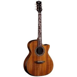 Luna Vineyard Koa Bevel Grand Auditorium A/E Acoustic Electric Guitar, Spruce Top