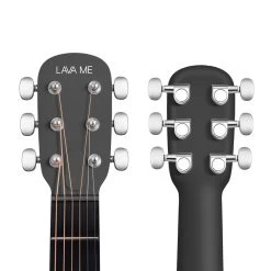 Lava Music ME Play Acoustic-Electric Smart Guitar, Black Nightfall & Frost White With Lite Bag -Musical Instrument Shop lvm me play bk 3 1