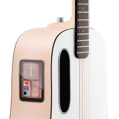 Lava Music ME Play Acoustic-Electric Smart Guitar, Light Peach & Frost White With Lite Bag -Musical Instrument Shop lvm me play pch 5