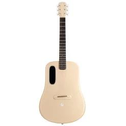 Lava Music ME 4 Carbon 38" Acoustic-Electric Smart Guitar, Soft Gold With AirFlow Bag