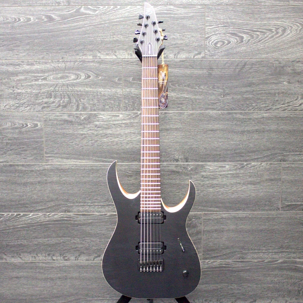 Mayones Duvell 7 Standard T-BLK-M 7-String Trans Black Finish Flamed Maple Top W/ Hardshell Case NAMM 2015 Exclusive 4 Mayones Duvell 7 Standard T-BLK-M 7-String Trans Black Finish Flamed Maple Top W/ Hardshell Case NAMM 2015 Exclusive - Image 2