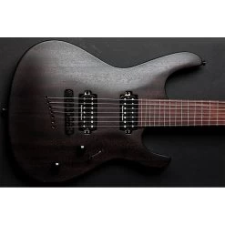 Mayones Setius M7 7-String Trans Black Solid Mahogany Seymour Duncan Pickups W/ Gig Bag -Musical Instrument Shop may m7 blk 2