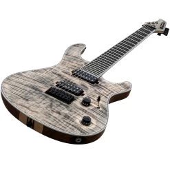 Mayones Regius 7 Custom 7-String Electric Guitar 4A Flamed Maple Top & Seymour Duncan Pickups Trans Jeans Black Finish NAMM 2015 Exclusive