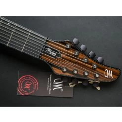 Mayones Regius 8 4Ever 8-String Baritone Scale Electric Guitar Ebony Macassar Gloss Finish With Hardcase -Musical Instrument Shop may reg8 em4 2