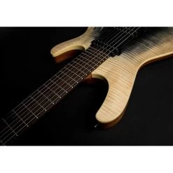 Mayones Setius GTM 7 7-String Mahogany Body Electric Guitar In Trans Natural Fade Black Burst Finish With Bare Knuckle Pickups With Hard Case -Musical Instrument Shop may setius 7gtm tnfblkbin 7