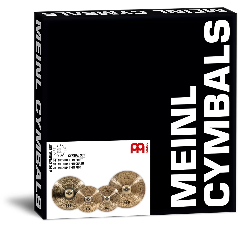 Meinl PAC141820 Pure Alloy Custom Drum Kit Cymbal Set 14"/18"/20" 5 Meinl PAC141820 Pure Alloy Custom Drum Kit Cymbal Set 14"/18"/20" - Image 3