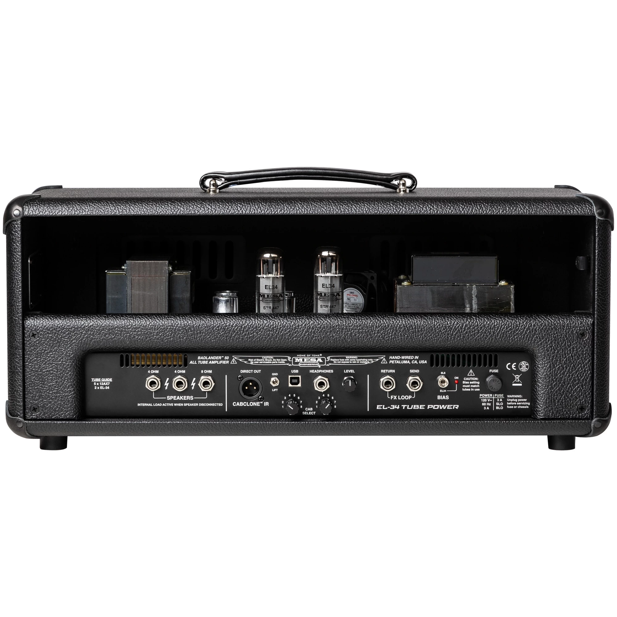 Mesa/Boogie Badlander 50 50-Watt 2-Channel Tube Guitar Amp Head, Black Bronco 6 Mesa/Boogie Badlander 50 50-Watt 2-Channel Tube Guitar Amp Head, Black Bronco - Image 4