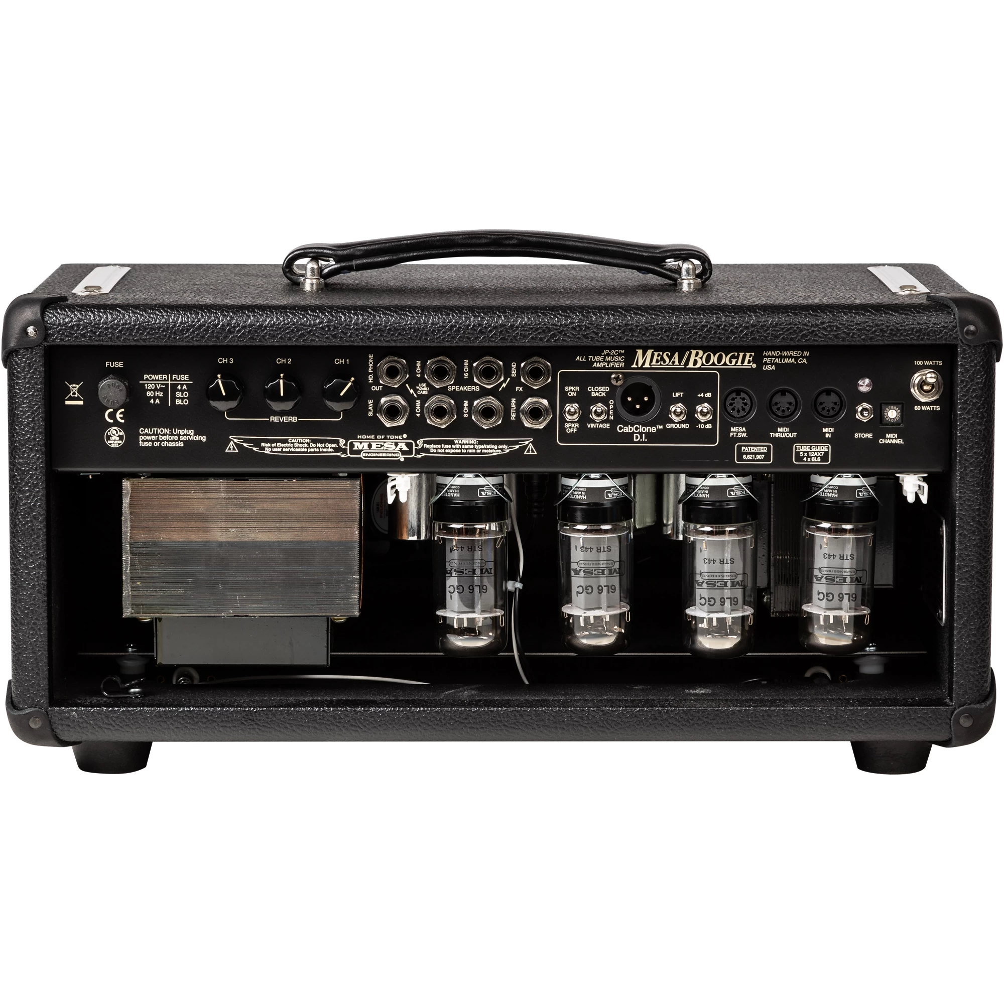 Mesa/Boogie JP2C John Petrucci 100-Watt 3-Channel Tube Guitar Amp Head, Black Bronco 6 Mesa/Boogie JP2C John Petrucci 100-Watt 3-Channel Tube Guitar Amp Head, Black Bronco - Image 4
