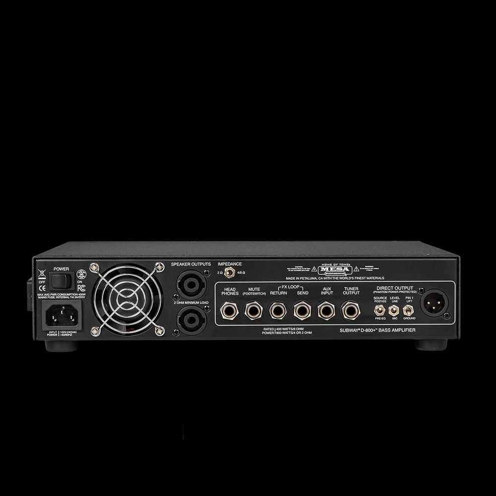 Mesa Boogie Subway Series D800+ Bass Guitar Amp Head, 800w, 6.3 Lbs 8 Mesa Boogie Subway Series D800+ Bass Guitar Amp Head, 800w, 6.3 Lbs - Image 6