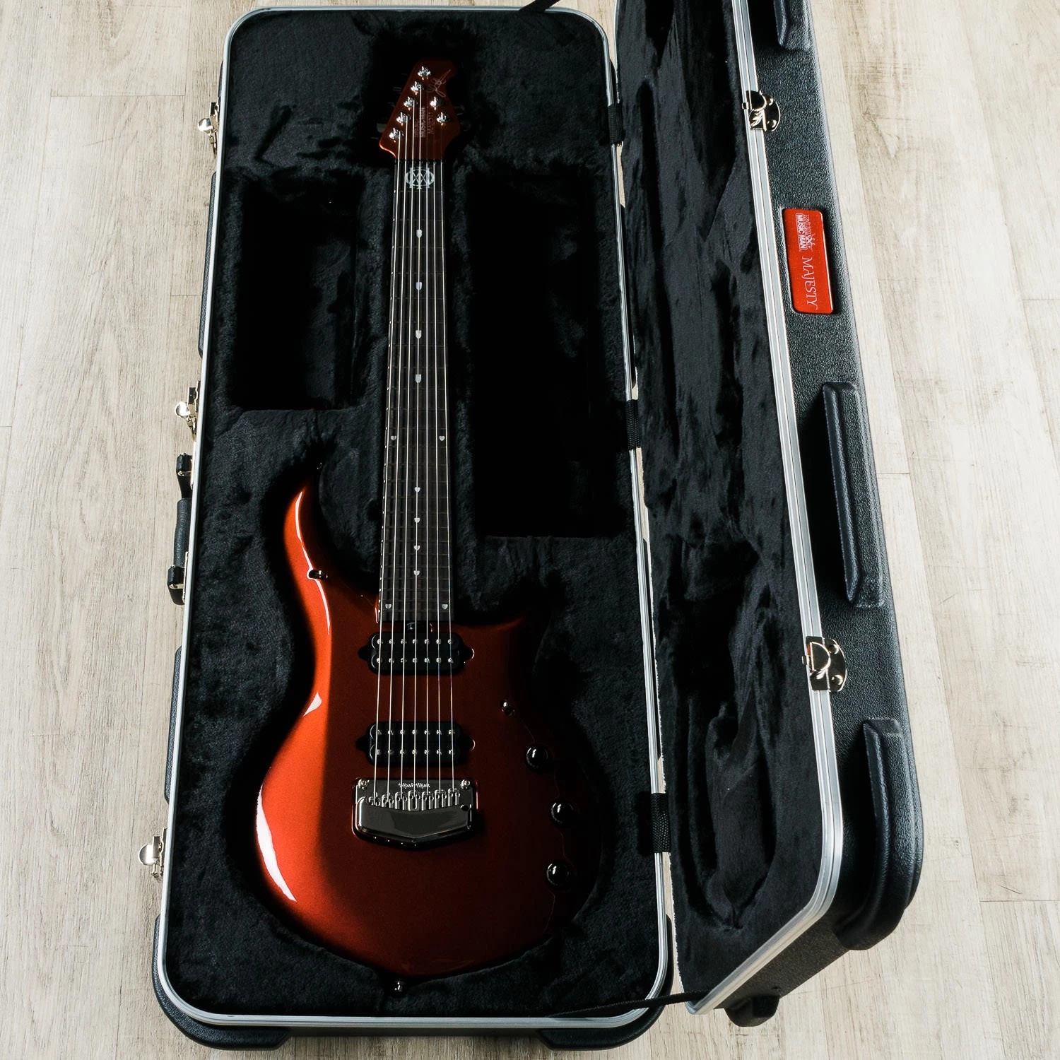 Ernie Ball Music Man John Petrucci Majesty 7 7-String Guitar, Ebony Fretboard, Red Phoenix 12 Ernie Ball Music Man John Petrucci Majesty 7 7-String Guitar, Ebony Fretboard, Red Phoenix - Image 10