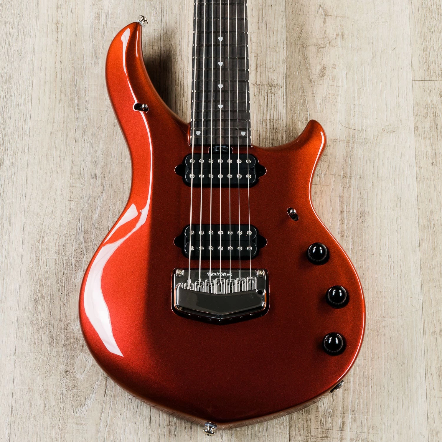 Ernie Ball Music Man John Petrucci Majesty 7 7-String Guitar, Ebony Fretboard, Red Phoenix 3 Ernie Ball Music Man John Petrucci Majesty 7 7-String Guitar, Ebony Fretboard, Red Phoenix