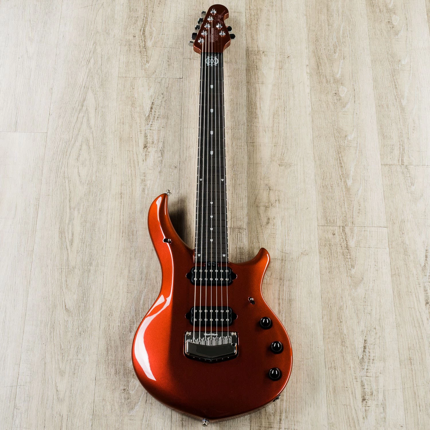 Ernie Ball Music Man John Petrucci Majesty 7 7-String Guitar, Ebony Fretboard, Red Phoenix 5 Ernie Ball Music Man John Petrucci Majesty 7 7-String Guitar, Ebony Fretboard, Red Phoenix - Image 3