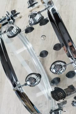 Natal Arcadia Transparent Acrylic Snare Drum (14" X 6.5") -Musical Instrument Shop ntl s ac s465 7