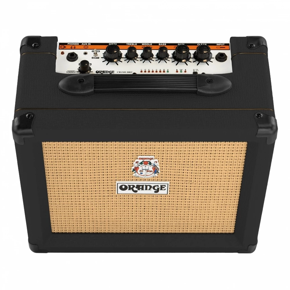 Orange Amps Crush 20RT Guitar Combo Amplifier With Reverb Tuner, 20-Watt 2-Channel 1x8" - Black 5 Orange Amps Crush 20RT Guitar Combo Amplifier With Reverb Tuner, 20-Watt 2-Channel 1x8" - Black - Image 3