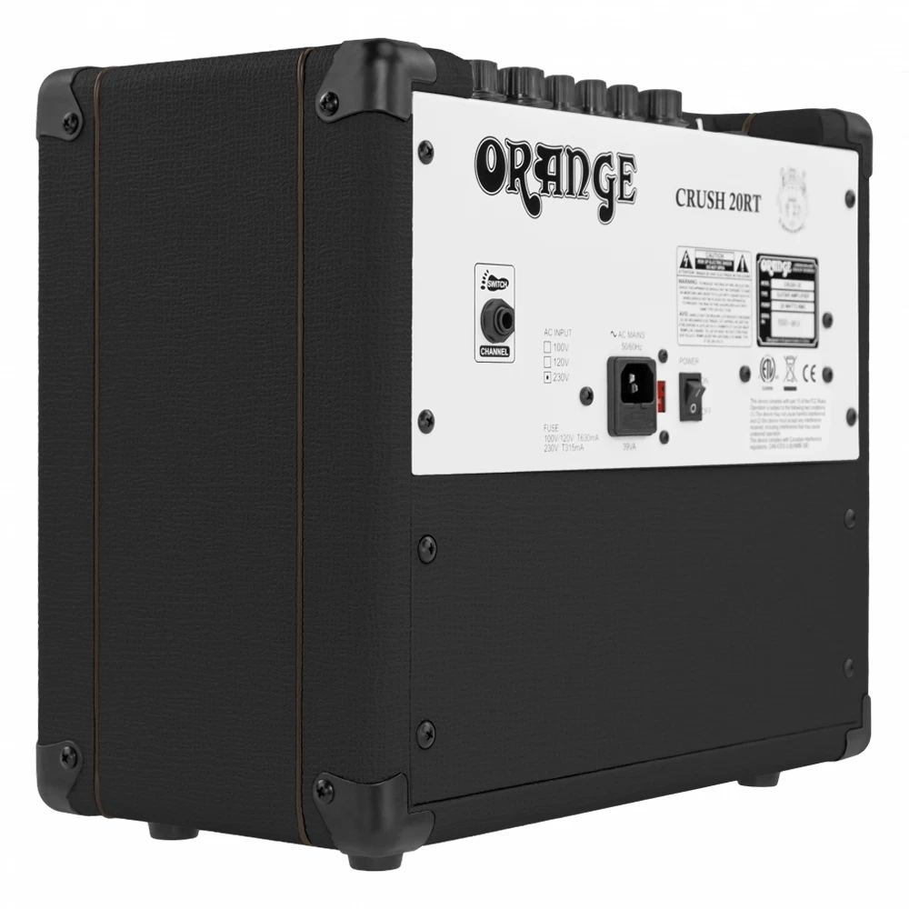 Orange Amps Crush 20RT Guitar Combo Amplifier With Reverb Tuner, 20-Watt 2-Channel 1x8" - Black 7 Orange Amps Crush 20RT Guitar Combo Amplifier With Reverb Tuner, 20-Watt 2-Channel 1x8" - Black - Image 5
