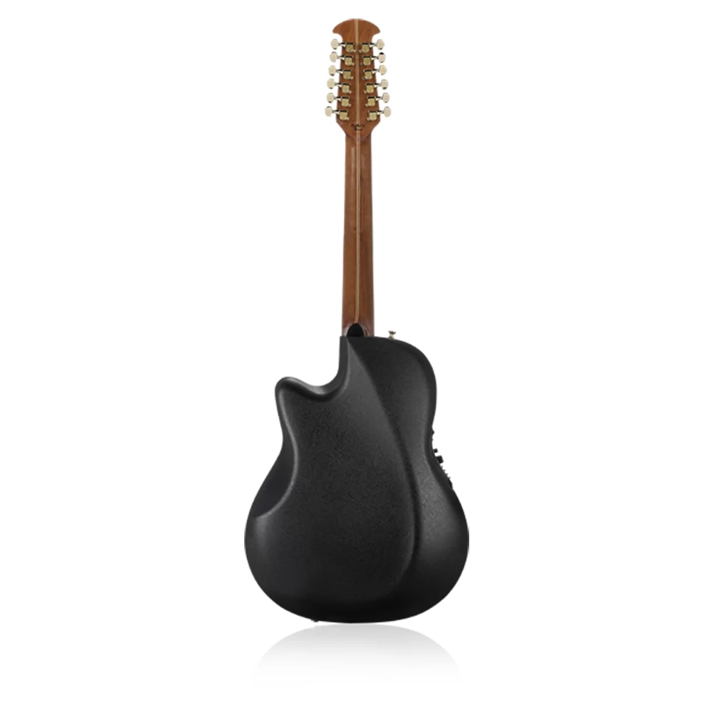 Ovation 2751AX-5 Standard Balladeer 12-String Deep Contour Acoustic-Electric Guitar - Black 5 Ovation 2751AX-5 Standard Balladeer 12-String Deep Contour Acoustic-Electric Guitar - Black - Image 3