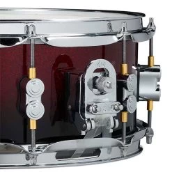 PDP PDCM5514SSRB Concept Maple 5.5x14 Snare Drum, Red To Black Sparkle -Musical Instrument Shop pdp pdcm5514ssrb 2
