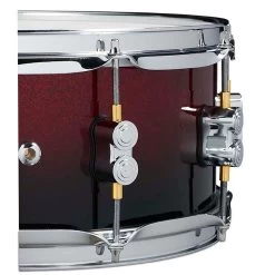 PDP PDCM5514SSRB Concept Maple 5.5x14 Snare Drum, Red To Black Sparkle -Musical Instrument Shop pdp pdcm5514ssrb 3