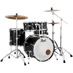 Pearl Drums DMP925SP/C Decade Maple 5pc Drum Kit W/ TH900I Tom Holders, # 234 Black Ice