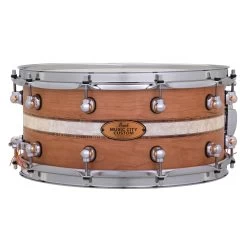 Pearl MCCC1465S/C1003 Music City Custom Solid Shell Cherry 14"x6.5" Snare Drum W/ DuoBand Ebony Marine Inlay