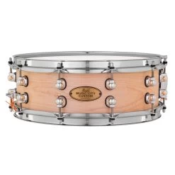 Pearl MCCM1450S/C1000 Music City Custom Solid Shell Maple 14"x5" Snare Drum In Hand-Rubbed Natural Finish
