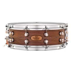 Pearl MCCW1450S/C1001 Music City Custom Solid Shell Walnut 14"x5" Snare Drum W/ Kingwood Center Inlay