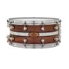 Pearl MCCW1465S/C1003 Music City Custom Solid Shell Walnut 14"x6.5" Snare Drum W/ DuoBand Ebony Marine Inlay -Musical Instrument Shop pearl mccw1465s c1003