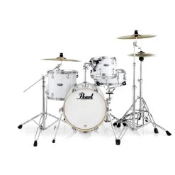 Pearl Midtown Series MDT764P/C 4-Piece Drum Set W/ Snare Drum, Pure White