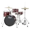 Pearl Drums RS584C/C Roadshow 4pc Drumkit W/ Hardware, Cymbals, Accessories, Red Wine