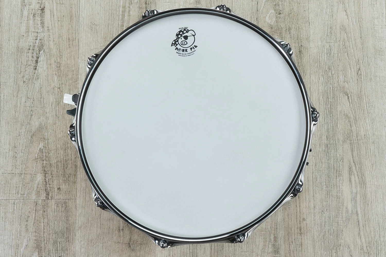 Pork Pie Percussion 7 X 14 Hickory Ply Snare Drum, Vintage Satin 4 Pork Pie Percussion 7 X 14 Hickory Ply Snare Drum, Vintage Satin - Image 2