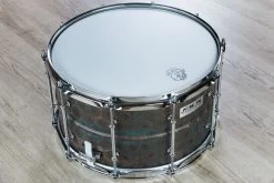 Pork Pie Percussion Patina Brass Snare Drum, Bubble Finish (8 X 14")
