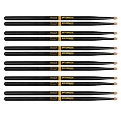 6 Pairs Of ProMark R5BAG Rebound Balance 5B Drumsticks, ActiveGrip, Acorn Wood Tip