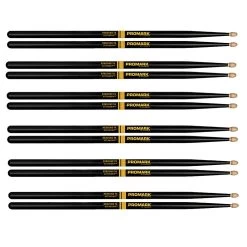 6 Pairs Of ProMark R7AAG Rebound Balance 7A Drumsticks, ActiveGrip, Acorn Wood Tip
