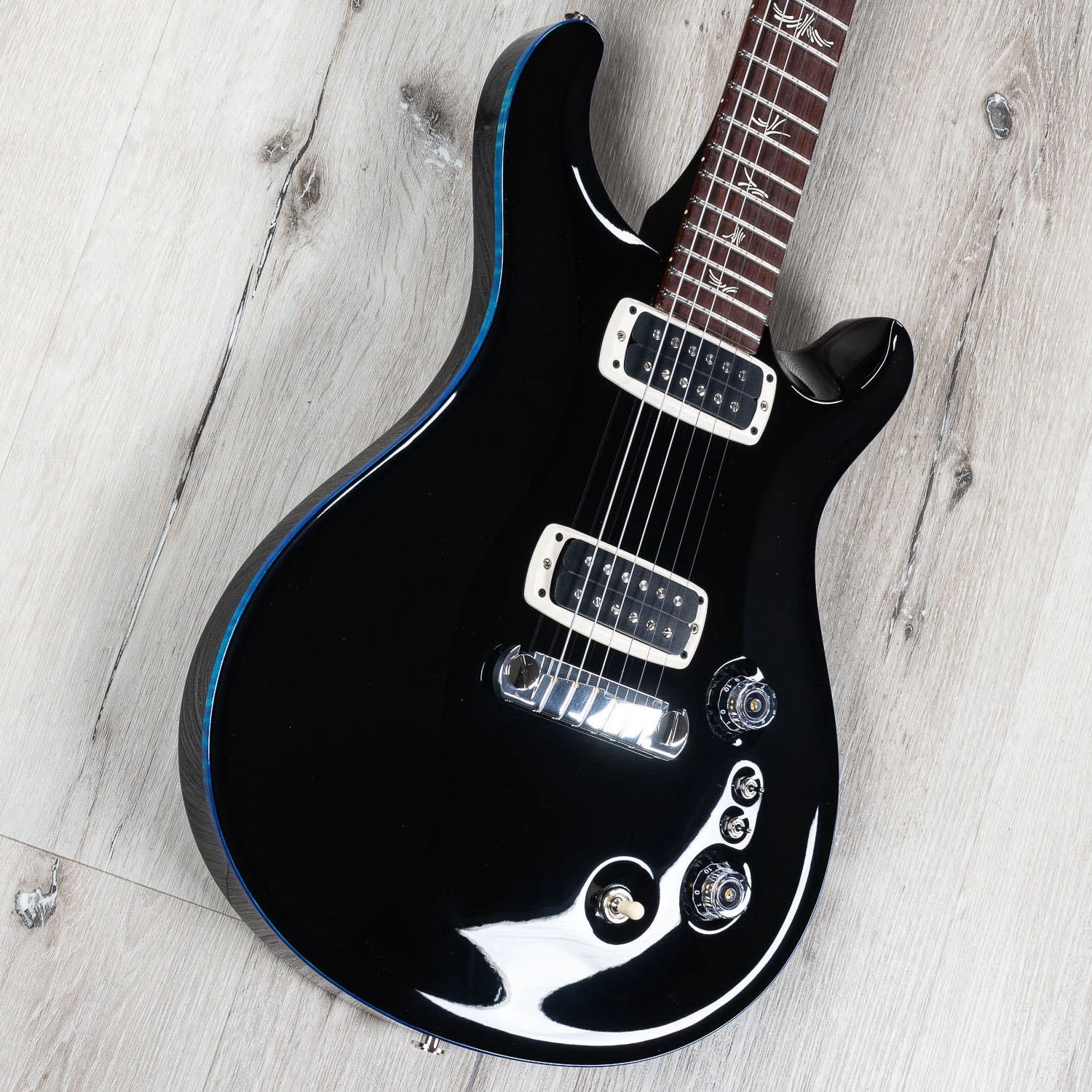 PRS Paul Reed Smith Paul's Guitar, Black W/ Blue Binding 4 PRS Paul Reed Smith Paul's Guitar, Black W/ Blue Binding - Image 2
