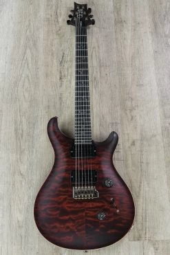 PRS Paul Reed Smith MSL Wood Library Custom 24 Guitar, Satin Fire Red Burst, Pattern Thin Korina Neck, Ebony Board, Quilt Maple Top, Korina Lightweight Body, 7.4 Lbs. 16 PRS Paul Reed Smith MSL Wood Library Custom 24 Guitar, Satin Fire Red Burst, Pattern Thin Korina Neck, Ebony Board, Quilt Maple Top, Korina Lightweight Body, 7.4 Lbs. -Musical Instrument Shop prs wl cust24korina fire