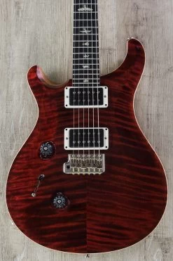 2017 PRS Paul Reed Smith Custom 24 10-Top Left-Handed Guitar, Red Tiger, Flame Maple Neck, Ebony Fretboard - 247334