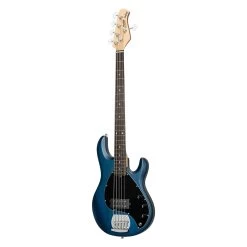 Sterling By Music Man SUB Series Ray5 5-String Electric Bass - Transparent Blue Satin -Musical Instrument Shop ray5 tbls angled right