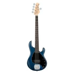 Sterling By Music Man SUB Series Ray5 5-String Electric Bass - Transparent Blue Satin -Musical Instrument Shop ray5 tbls front full