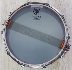 Sakae Birch Snare Drum With Mighty Hoop - Blood (5.5" X 14") -Musical Instrument Shop sakae sd1455bc mh 2