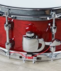 Sakae Birch Snare Drum With Mighty Hoop - Blood (5.5" X 14") -Musical Instrument Shop sakae sd1455bc mh 4
